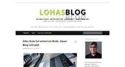 Desktop Screenshot of lohas-blog.de