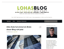 Tablet Screenshot of lohas-blog.de